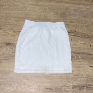Womens white mini skirt